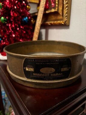 Brainard Kilman Brass U.S.A. Standard Testing Mesh Sieve